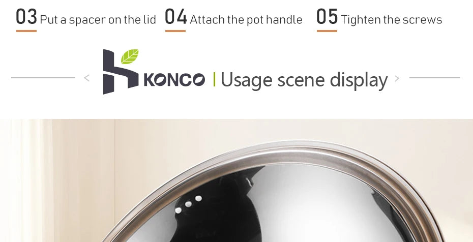 30/32/34/36cm Pan Lids,Stainless Steel Pot Lid Pan Cover Thicken Visible Wok Lid Household Frying Pan Lid Cookware Parts