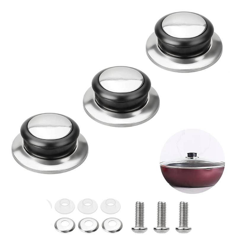 Universal Glass Lib Cover Knob Cap Heat-Resistant Cooking Pot Pan Lid Knob Replacement Lifting Handle Kitchen Cookware Handgrip