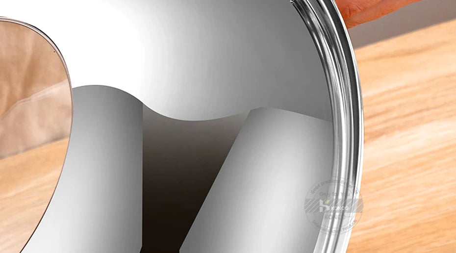 30/32/34/36cm Pan Lids,Stainless Steel Pot Lid Pan Cover Thicken Visible Wok Lid Household Frying Pan Lid Cookware Parts