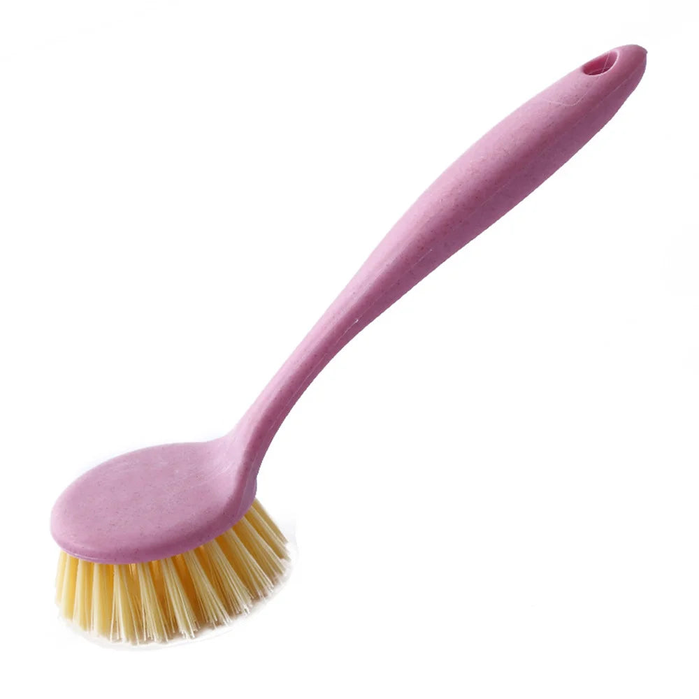 Wash Pot Brush Fine Bristles Easy To Produce Foam No Oil Long Handle Home Supplies Hangable Dishwashing Brush Multi-function