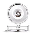 New 10-24cm Round Pot Lid Stainless Steel Thicken Lid Pot Cover Universal Replacement Kitchen Food Lid Kitchen Supplies
