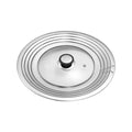 Stainless Steel Universal Lid For Pot And Pan Skillet Lid Pot Cover Fit 28cm Cookware Frying Pan Cover Pan Lid With Knob