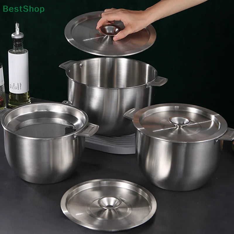 20/22/24CM Stainless Steel Cookware Lid Reusable Cooking Pot Cover Wok Cover Frying Pan Lid Flat Pan Cover For Bowls Basins