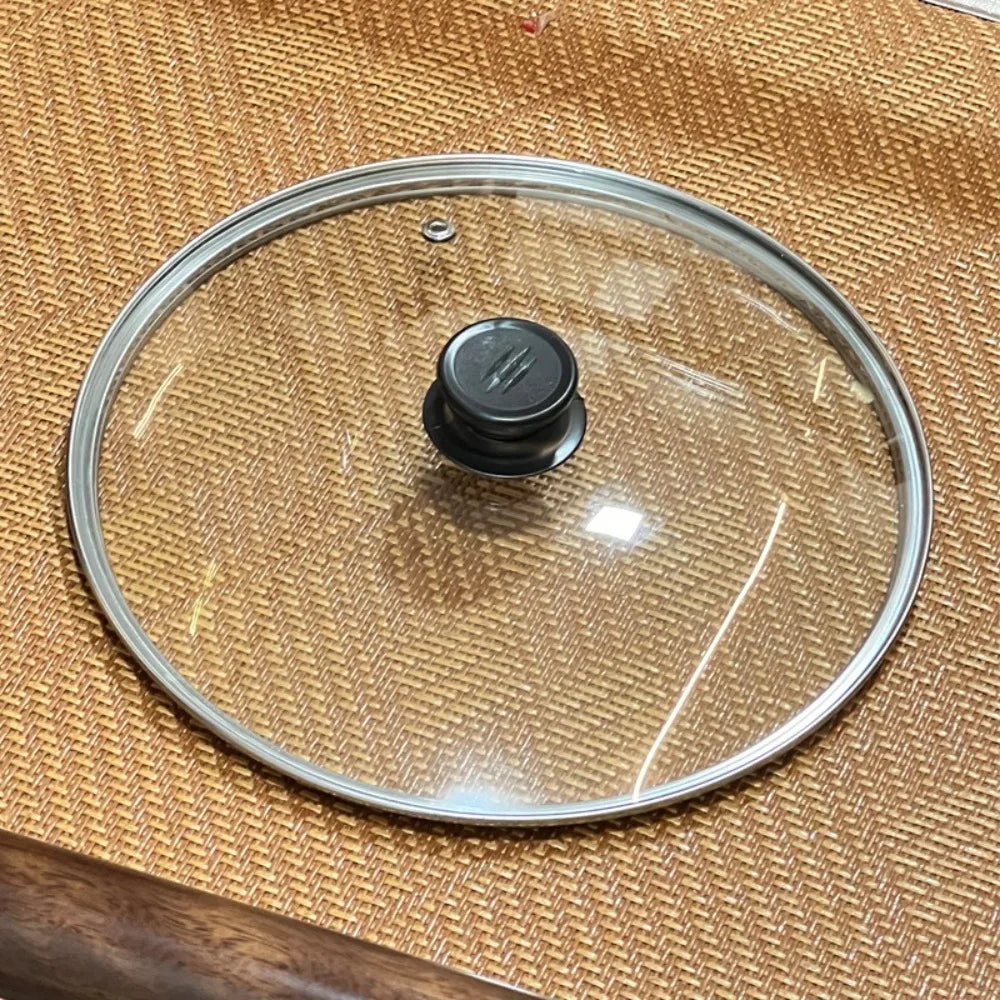 Durable Universal Pot Cover Round Tempered Glass Pot Lid Anti-scalding Visible Frying Pan Cover Kitchen Accessories