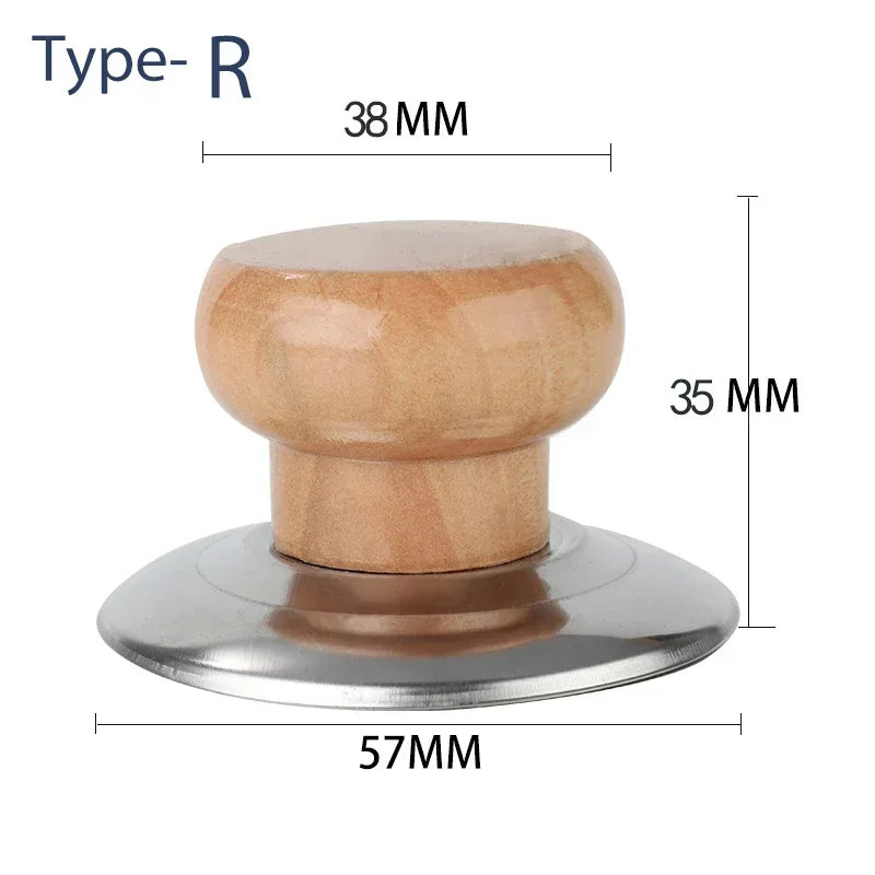 1Pcs Universal type Pan Cover Handle Single hole Lid Wood Handle Kitchen Utensils Soup Pot Lid Accessory Cookware Parts Knobs