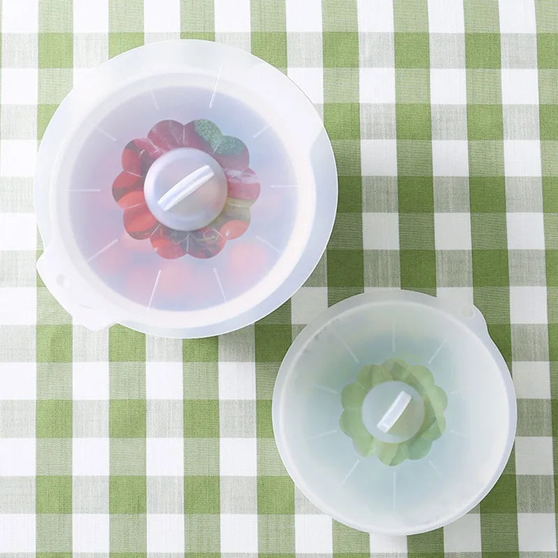 3/5PCS Silicone Microwave Bowl Cover Cooking Pot Pan Lid Cover Food Wrap Cooking Tools Kitchen Utensil Fresh-keeping Bowl Lid