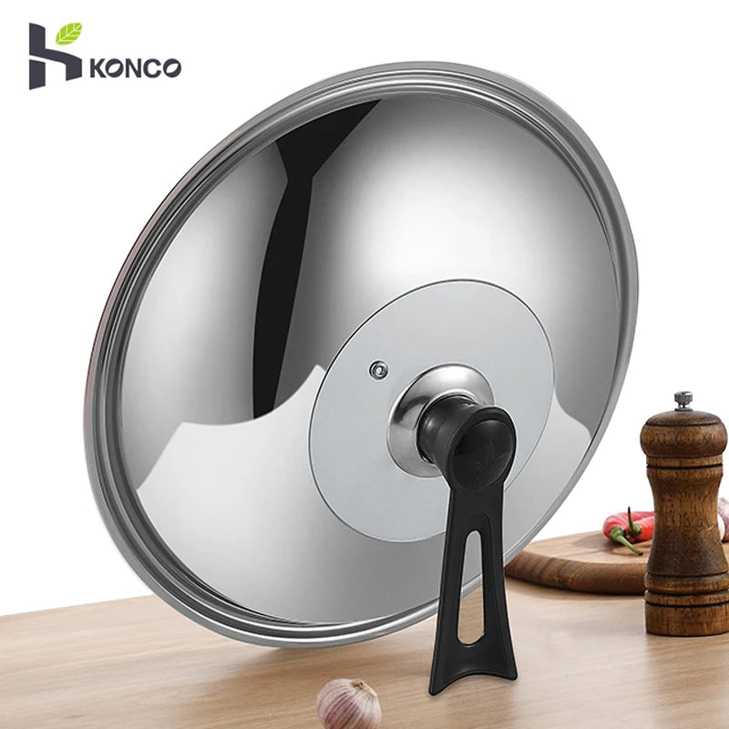 30/32/34/36cm Pan Lids,Stainless Steel Pot Lid Pan Cover Thicken Visible Wok Lid Household Frying Pan Lid Cookware Parts