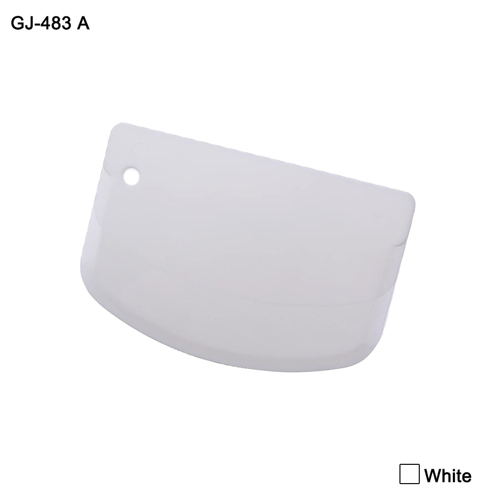 1Pc 20G 4 Colour Plastic Cake Cream Spatula Dough Knife Cutter Butter Batter Scraper Decorating Plain Smooth Edge Baking Tools