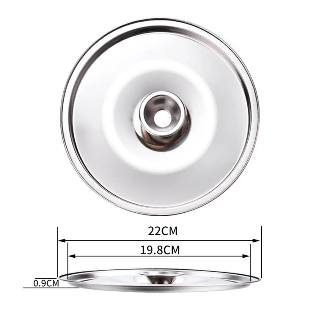 New 10-24cm Round Pot Lid Stainless Steel Thicken Lid Pot Cover Universal Replacement Kitchen Food Lid Kitchen Supplies