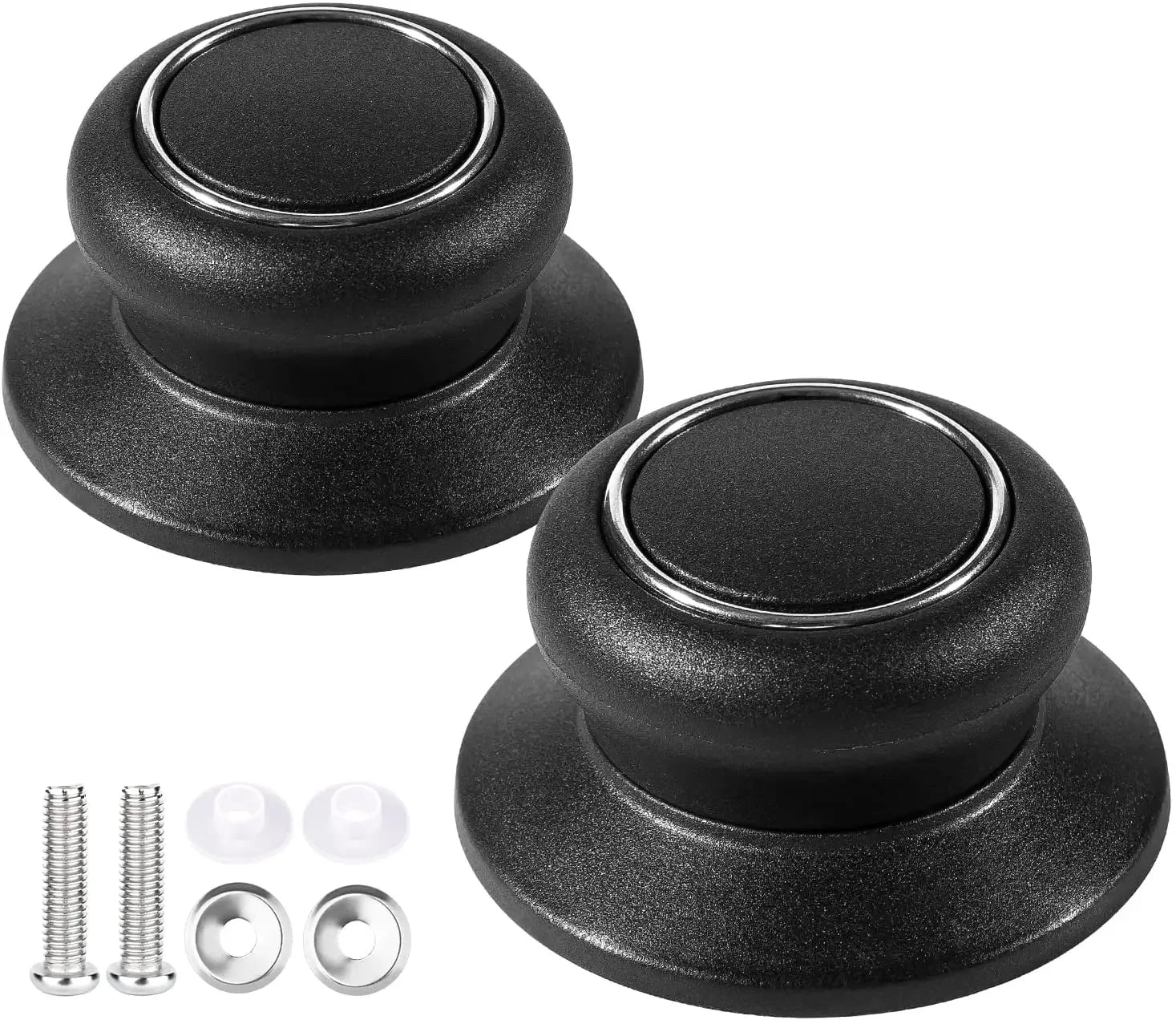 2pcs Replacement Lifting Handle Universal Pot Lid Holding Handle Glass Lib Cover Knob Cap for Kitchen Saucepan Cookware Handgrip