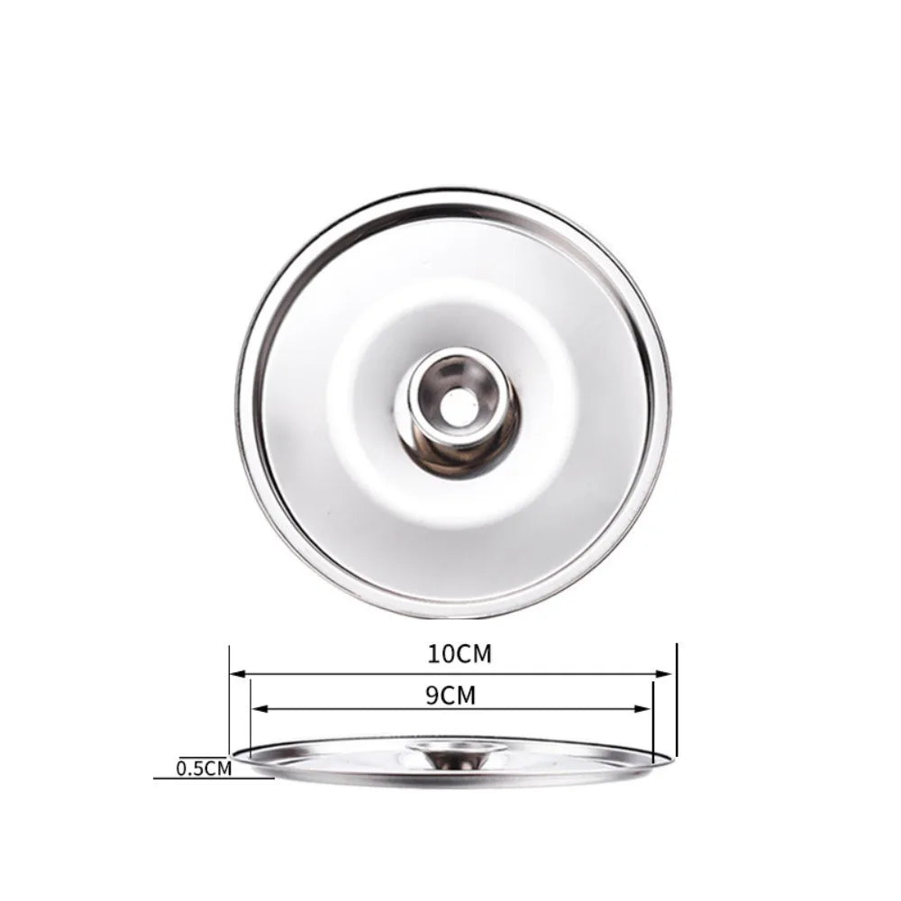New 10-24cm Round Pot Lid Thicken Stainless Steel Saucepan Cover Replacement Universal Kitchen Food Lid Kitchen Supplies