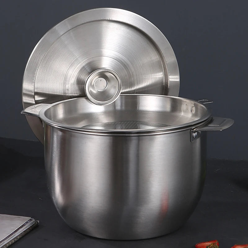 20/22/24CM Stainless Steel Cookware Lid Reusable Cooking Pot Cover Wok Cover Frying Pan Lid Flat Pan Cover For Bowls Basins