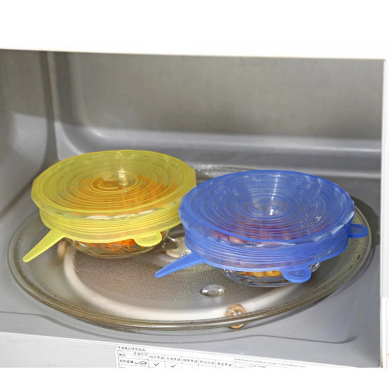 16 Sizes Silicone Stretch Lids Universal Lid Silicone Bowl Pot Lid Silicone Cover Pan Cooking Food Fresh Cover Microwave Cover