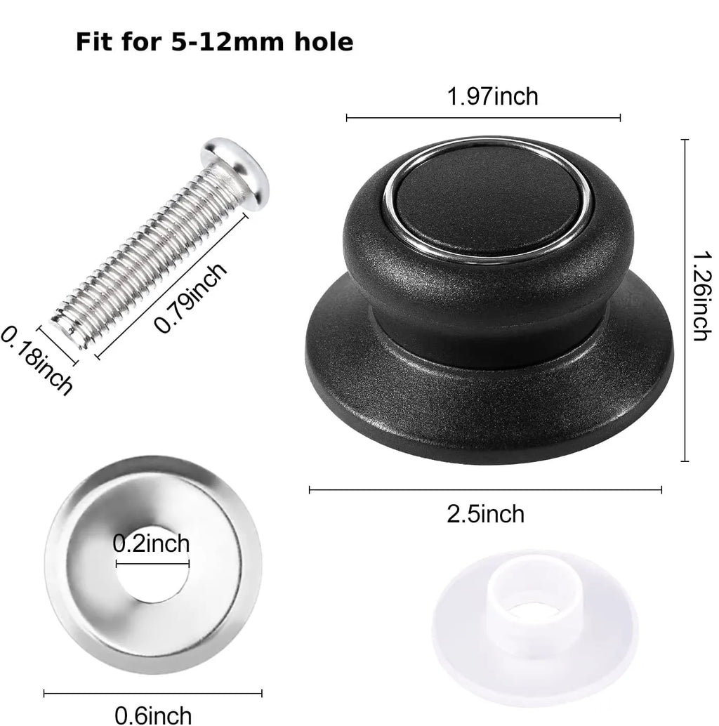 1Pcs Pot Lid Cover Knob Cap Pan Lid Holding Handle Kitchen Cookware Lid Replacement Knob Universal Replacement Lifting Handle