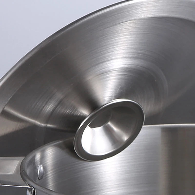 20/22/24CM Stainless Steel Cookware Lid Reusable Cooking Pot Cover Wok Cover Frying Pan Lid Flat Pan Cover For Bowls Basins