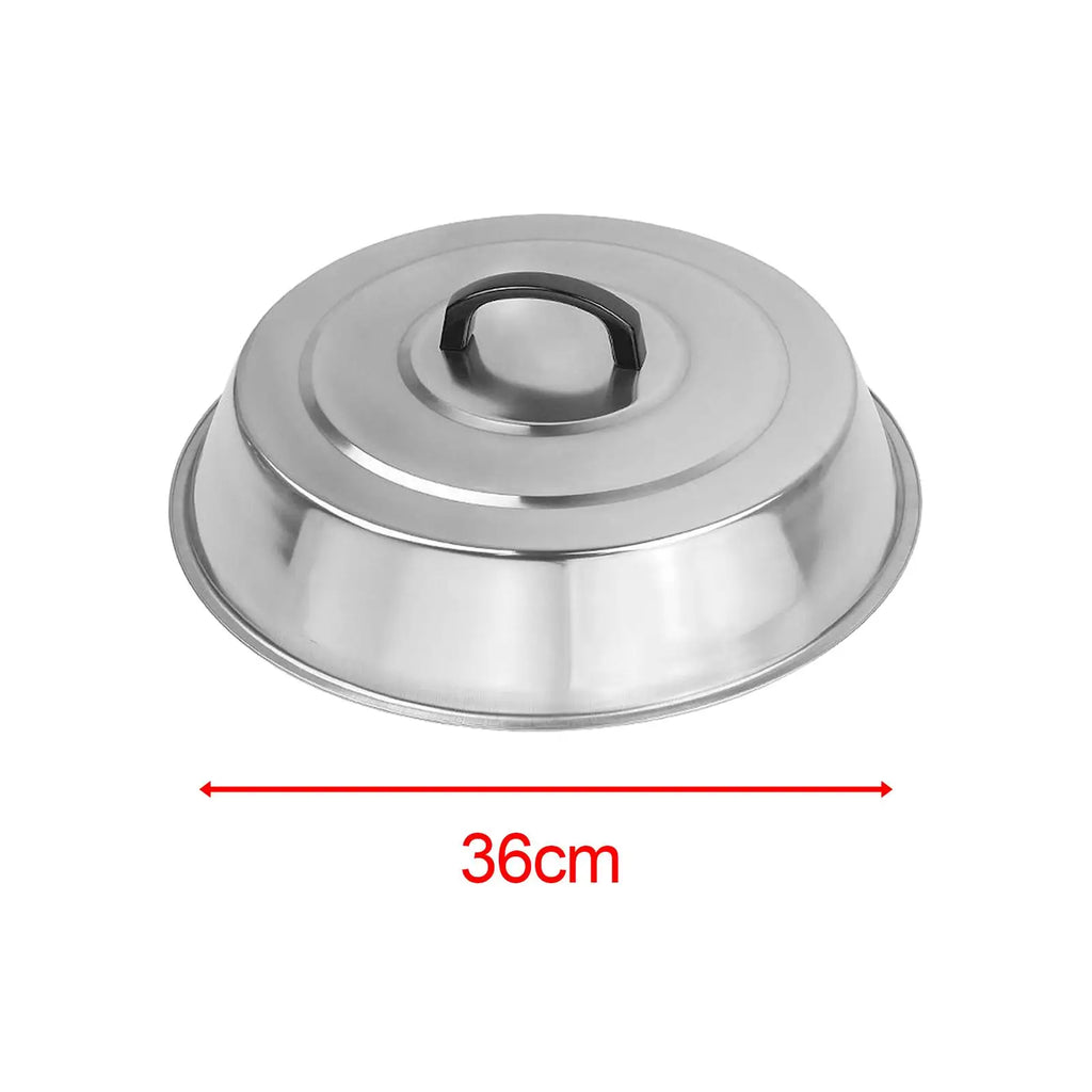 Skillet Lid Durable Bakeware Pot Anti Scald 36cm Multipurpose Household Frying Pot Replacement Cover for Kitchen Griddle Cheese