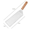Square/rectangle Head Grill Spatula Griddle Spatula Anti-scald Handle Steak Spatula With Blade Pancake Scraper Burger