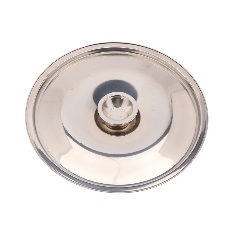1Piece 10/12/14/16/18/20/22/24/26cm Silver Round Pot Lid Replacement Kitchen Thicken Stainless Steel Saucepan Cover