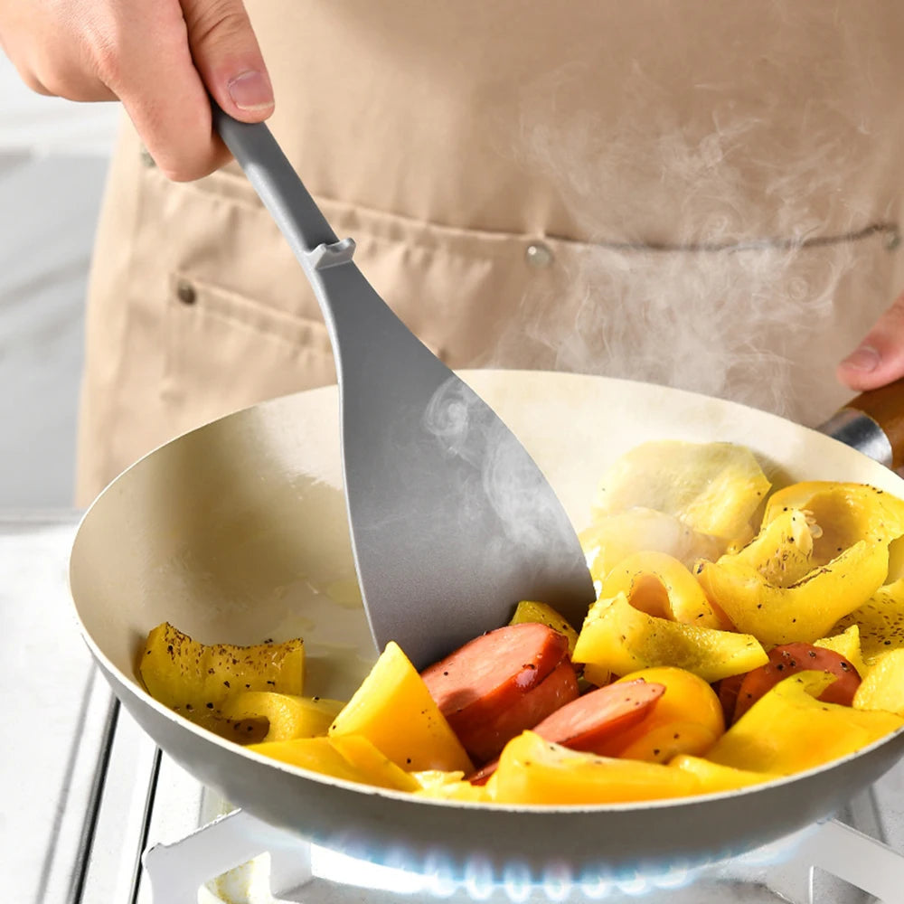 1Pc Silicone Spatula Shovel Frying Heat Resistant Cooking Spatula Non-stick Small Shovel Home Kitchen Cooking Utensils Shovel