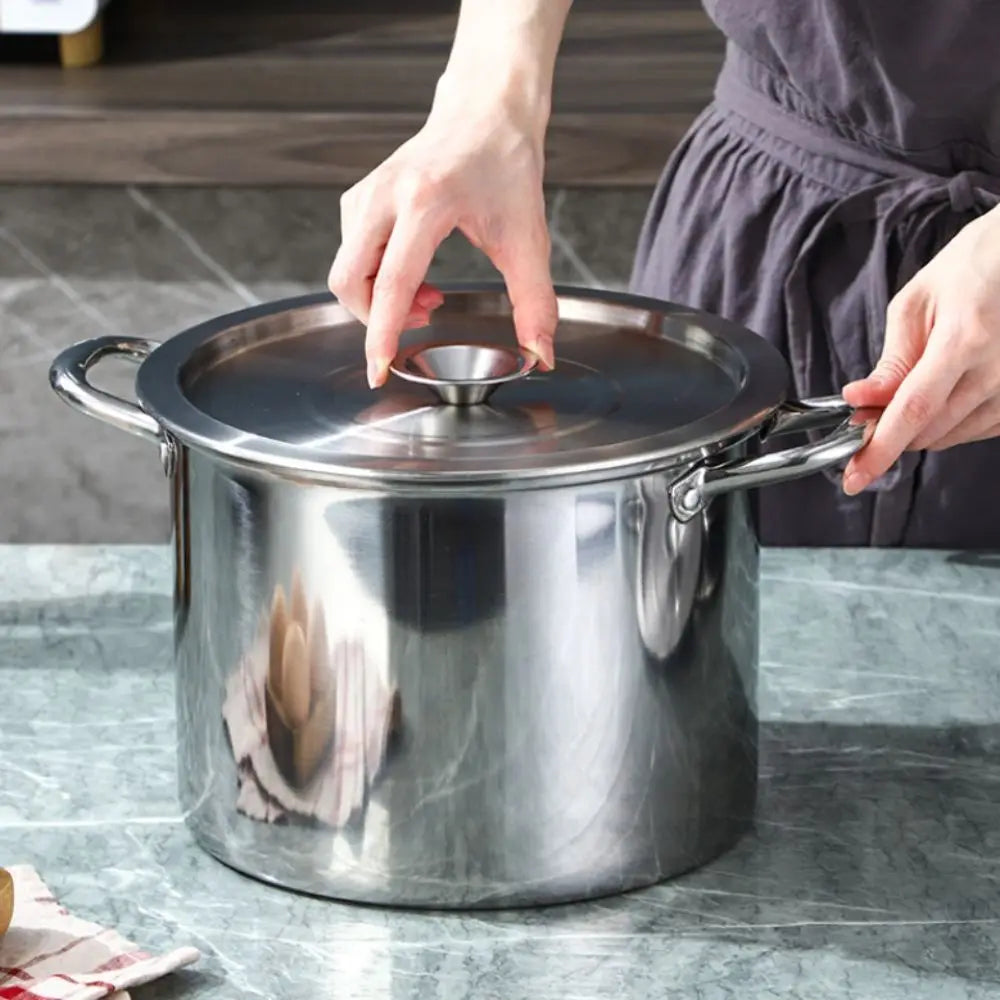 20-40cm Stainless Steel Pot Lids Universal Cookware Lid Reusable Frying Pan Metal Lid Bowl Cover Restaurant Kitchenware