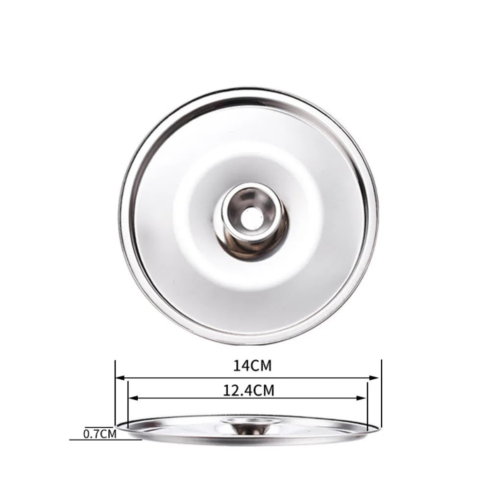 New 10-24cm Round Pot Lid Stainless Steel Thicken Lid Pot Cover Universal Replacement Kitchen Food Lid Kitchen Supplies
