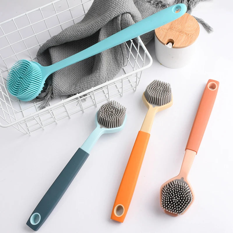 Kitchen Silicone Dishwashing Brush, Non Stick Pot Cleaning Brush, Dishwashing Sink Cleaning Brush, Kitchen Cleaning Brush