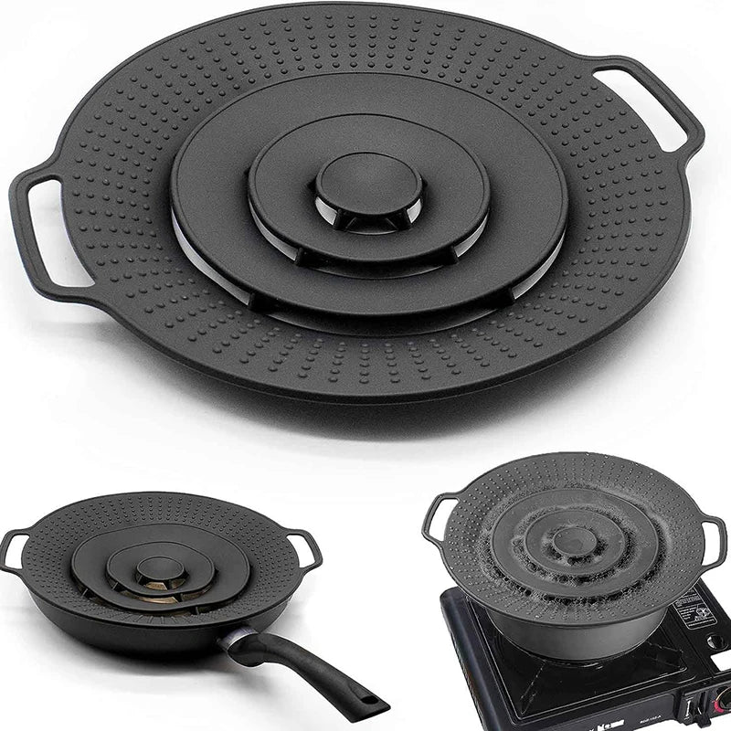 Universal 30cm Silicone Pot Lid Pot Cover Spill Stopper Lid Reusable Multifunctional Overflow Stopper Lid For Pans And Pots