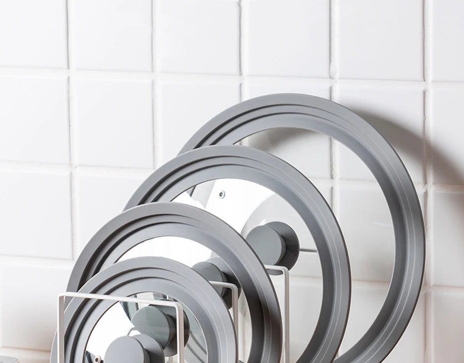 Universal Lid for Pots Tempered Glass with Silicone Lid Pot Drop-Proof Visualization Wok Lid Kitchen Utensils Cookware Parts