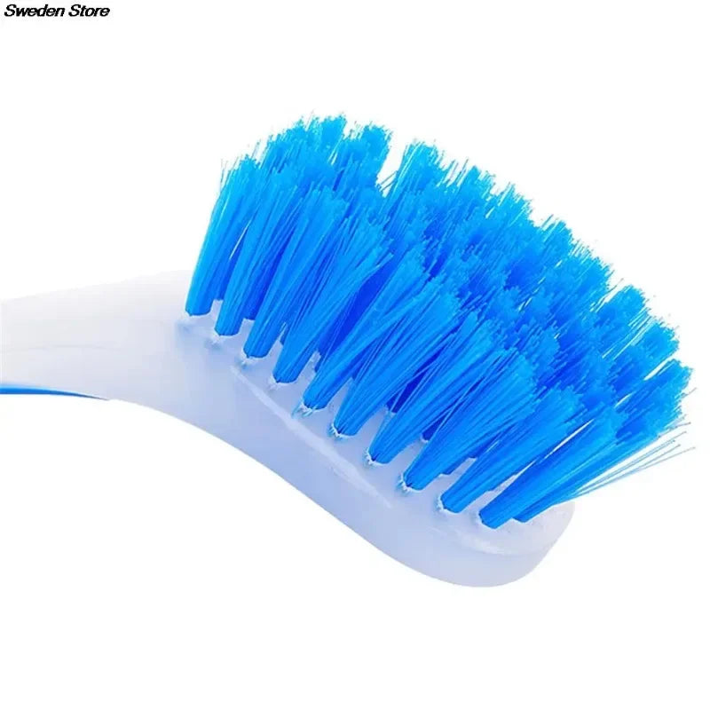 1pc Pot Cleaning Brush Vertical Multifunction Kitchen Suction Cup Type Sink Scrub Long Handle