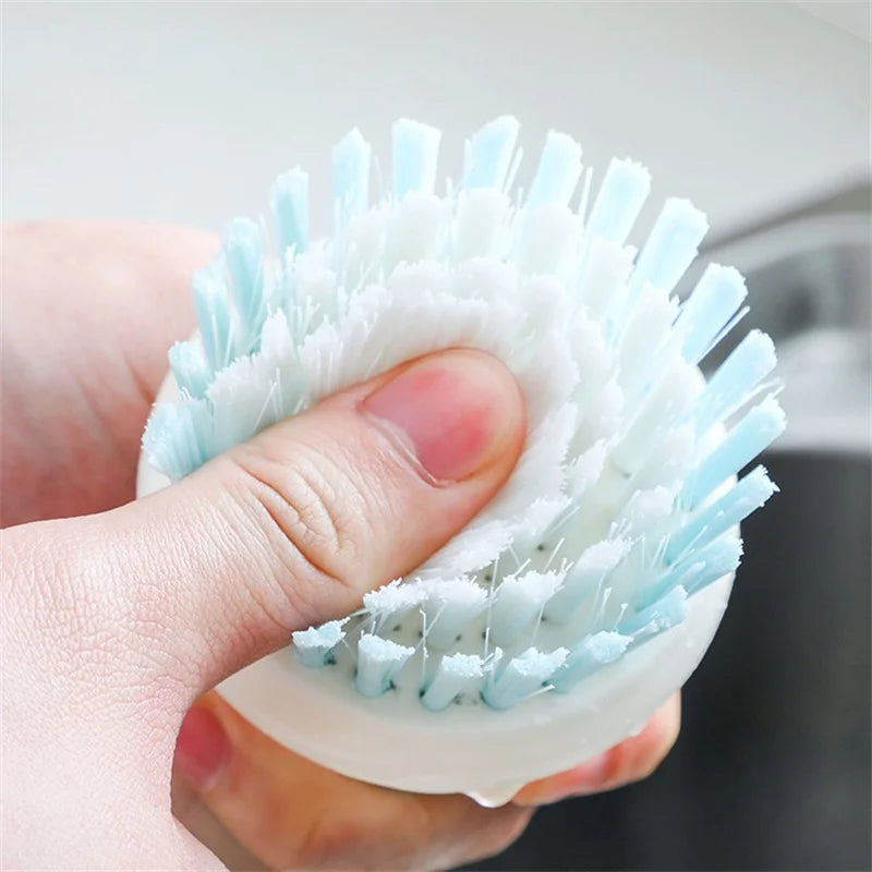 1/2pcs Dish Brush with Handle Multipurpose Dish Brush for Cleaning Kitchen Scrub Brushes with Stiff Bristles for Bowls Pots Pans