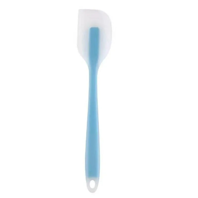 28cm kitchen silicone spatula, semi transparent cooking dough scraper, heat-resistant baking tool, cake brush and scraper