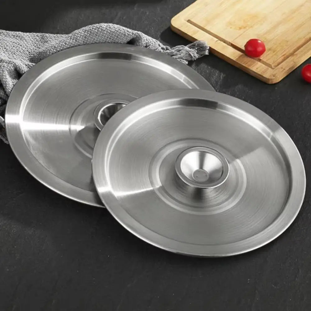 20-40cm Stainless Steel Pot Lids Universal Cookware Lid Reusable Frying Pan Metal Lid Bowl Cover Restaurant Kitchenware