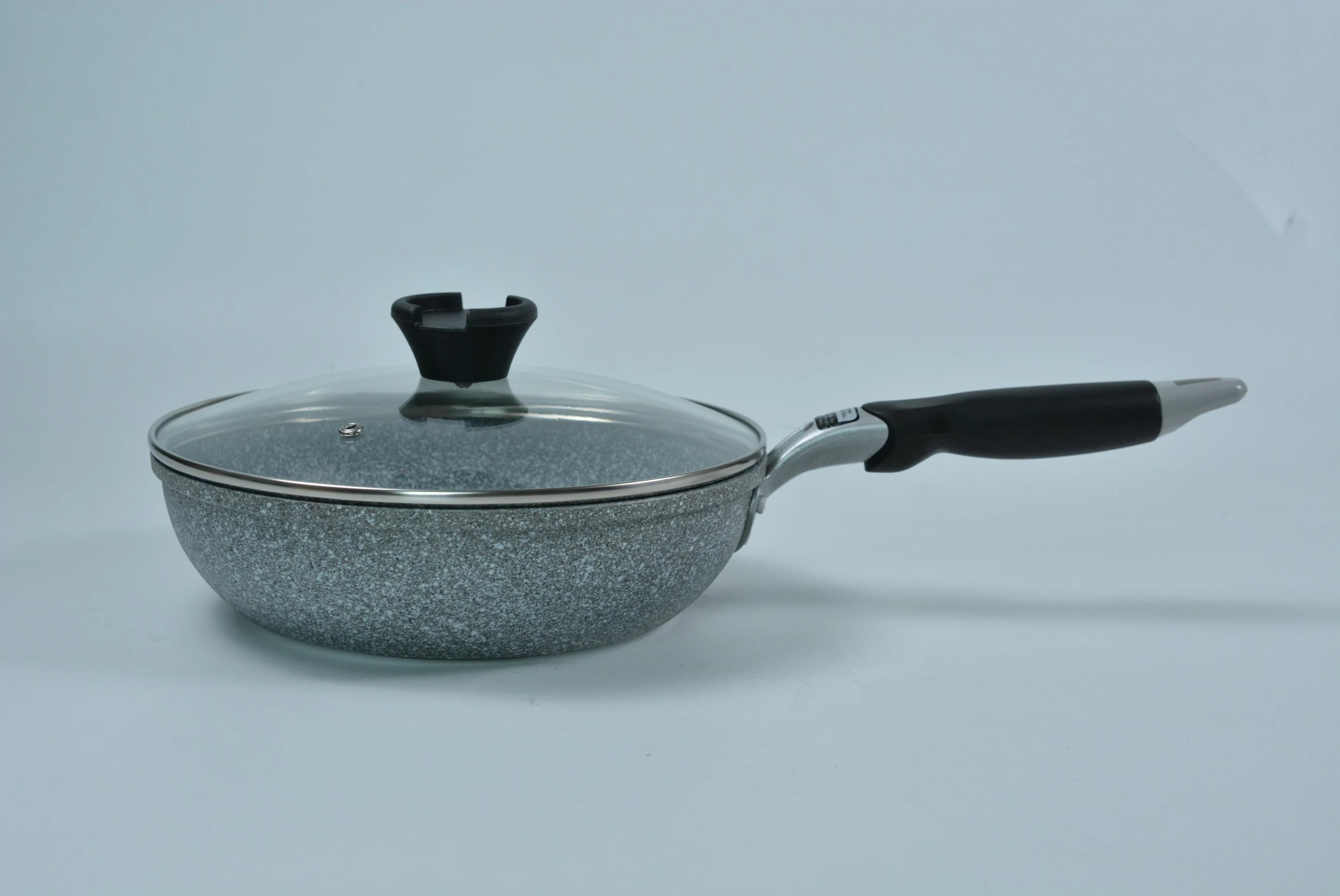 20cm 24cm 26cm 28cm Stainless steel Thick Transparent Tempered Glass Lid cover Soup Pot Saucepan Frying Pan Wok Lid With Knob