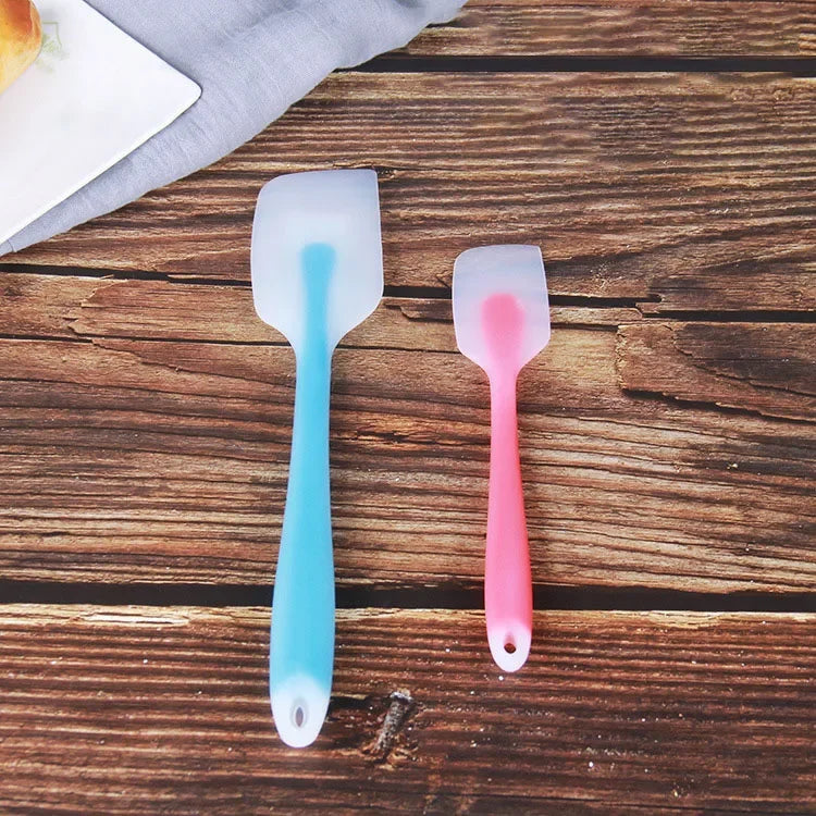 Silicone Spatula Cream Butter Cooking Baking Spatula Heat Resistant Utensils Scrape Decorator Translucent Kitchen Baking Tools