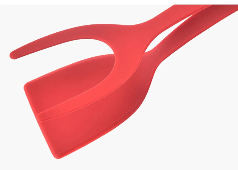 2-in-1 Kitchen Spatula Omelette Steak Omelette Flip Spatula Non Stick Food Tongs Fried Cooking Turner Tool Kitchen Accessories