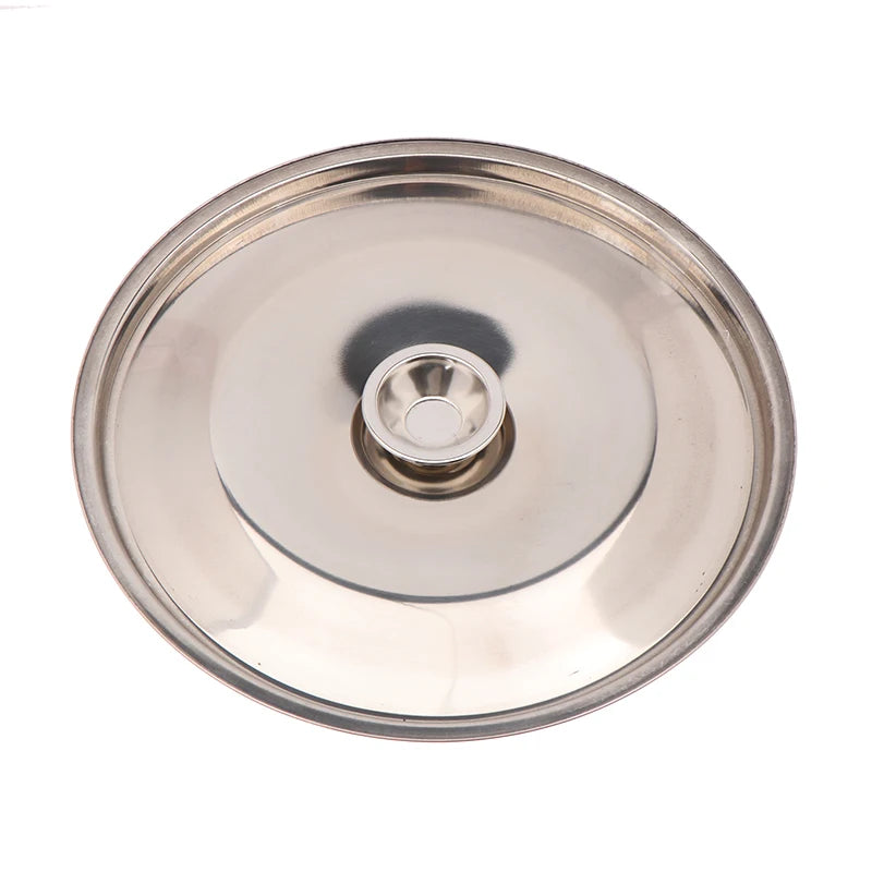 1Piece 10/12/14/16/18/20/22/24/26cm Silver Round Pot Lid Replacement Kitchen Thicken Stainless Steel Saucepan Cover