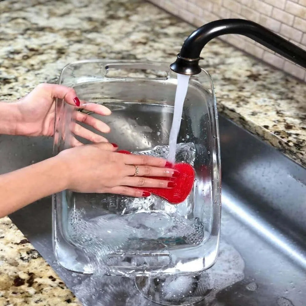 3Pcs Silicone Sponge Brush Pot Pan Dish Silicone Scouring Pad cleaning cloths Fruit Wash Brushes Kitchen Sponge Cleaning Tool