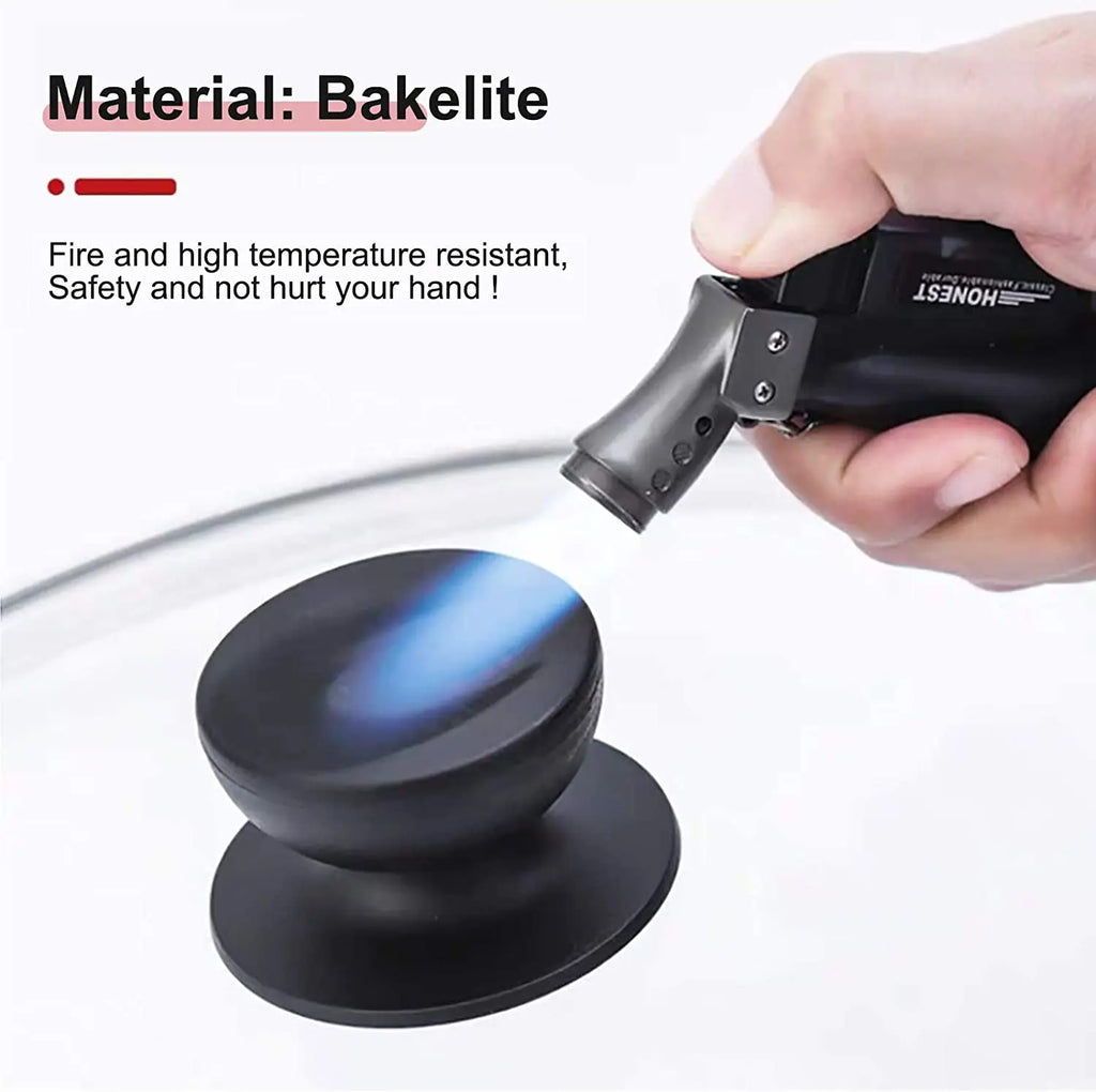 1/2Pcs Glass Lib Cover Knob Cap Pot Lid Knob Pan Lid Holding Handle Universal Replacement Lifting Handle for Kitchen Cookware