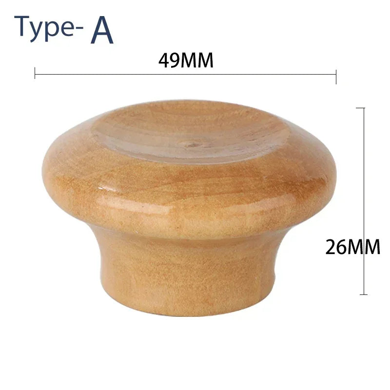 1Pcs Universal type Pan Cover Handle Single hole Lid Wood Handle Kitchen Utensils Soup Pot Lid Accessory Cookware Parts Knobs
