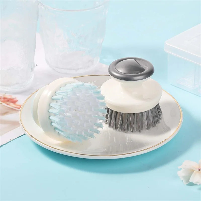 1/2pcs Dish Brush with Handle Multipurpose Dish Brush for Cleaning Kitchen Scrub Brushes with Stiff Bristles for Bowls Pots Pans