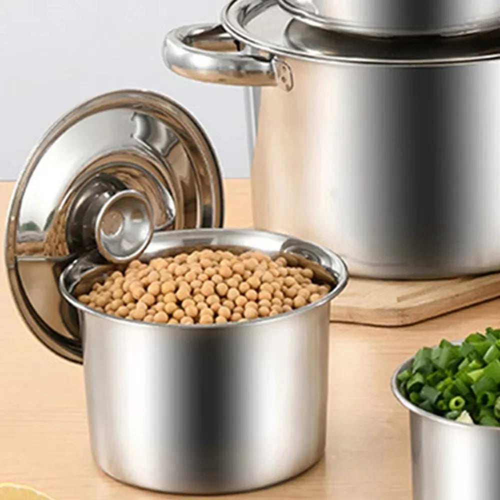 New 10-24cm Round Pot Lid Thicken Stainless Steel Saucepan Cover Replacement Universal Kitchen Food Lid Kitchen Supplies