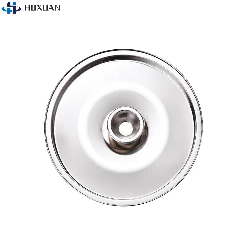 1Piece 10/12/14/16/18/20/22/24/26cm Silver Round Pot Lid Replacement Kitchen Thicken Stainless Steel Saucepan Cover