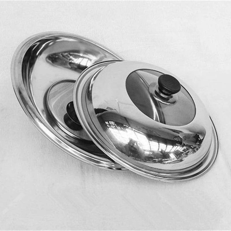 Stainless Steel Visible Pot Lid Combined Tripod Wok Cover Kitchen Cookware Accessories Replacement 28CM