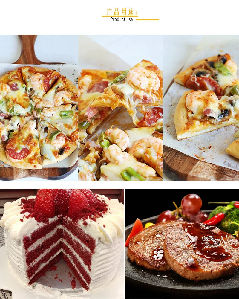 Wooden Handle Grill Spatula Square Head Pizza Shovel Pancake Beef Turner Scraper BBQ Utensils Steak Spatula Burger With Blade