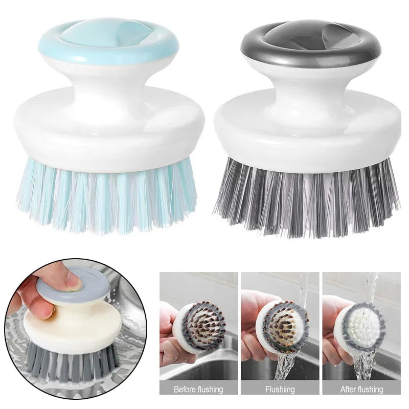 1/2pcs Dish Brush with Handle Multipurpose Dish Brush for Cleaning Kitchen Scrub Brushes with Stiff Bristles for Bowls Pots Pans