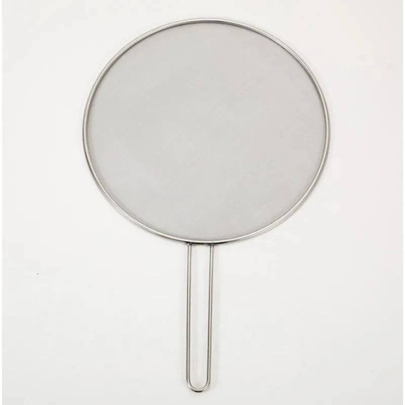 Stainless Steel Splatter Screen Oil-Proofing Lid with Spill-proof Feature Frying Pan Cover Cooking Tool Mesh Pot Lid Cover
