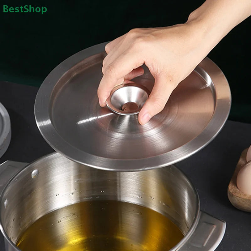 20/22/24CM Stainless Steel Cookware Lid Reusable Cooking Pot Cover Wok Cover Frying Pan Lid Flat Pan Cover For Bowls Basins