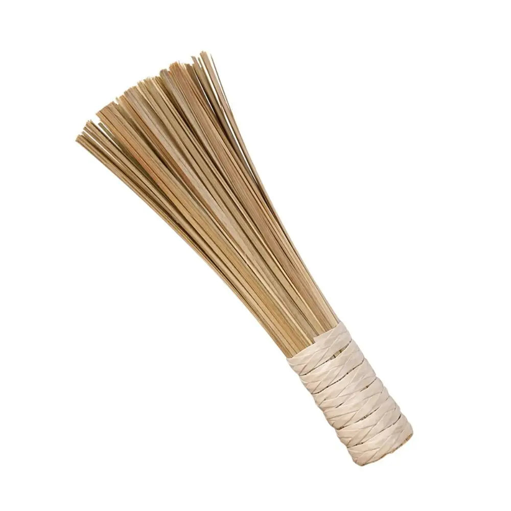 1PC 7 Inches Length Wok Brush Cleaning Whisk Traditional Bamboo Wok Brushes Kitchen Tools