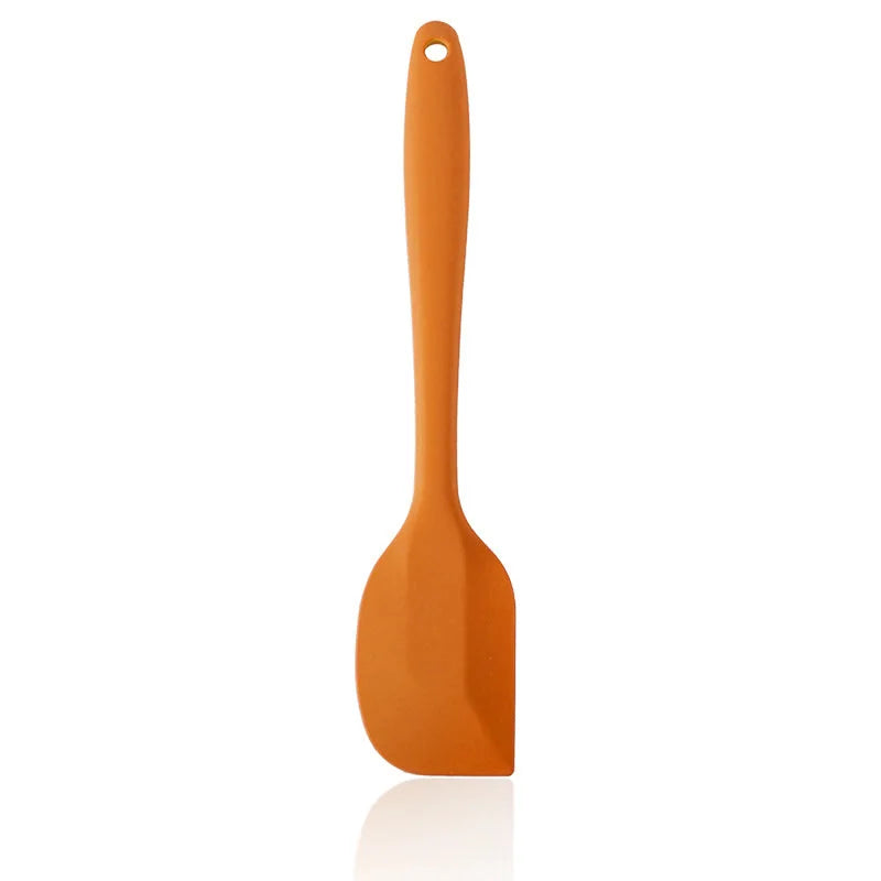 LMETJMA 27 cm Silicone Spatula Heat Resistant Non-Stick Flexible Spatulas Scrapers Baking Cooking Spatula Mixing Tool KC0448