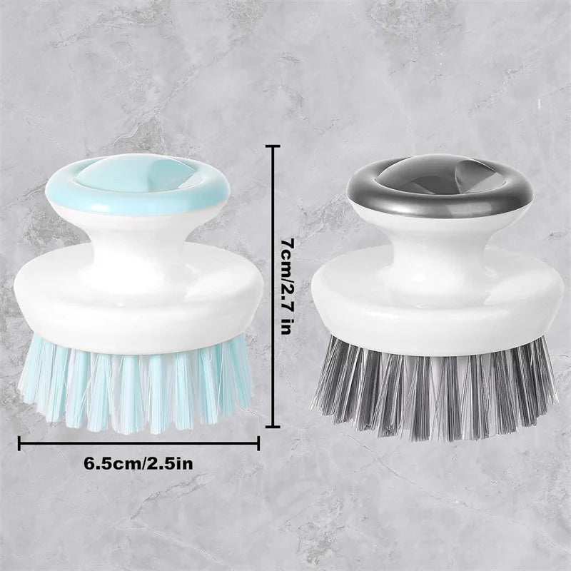1/2pcs Dish Brush with Handle Multipurpose Dish Brush for Cleaning Kitchen Scrub Brushes with Stiff Bristles for Bowls Pots Pans